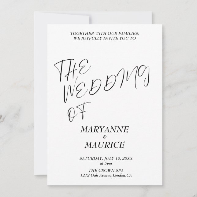 Invitation Einladung (Vorderseite)