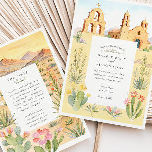 Invitation El Paso Texas Mission Mariage