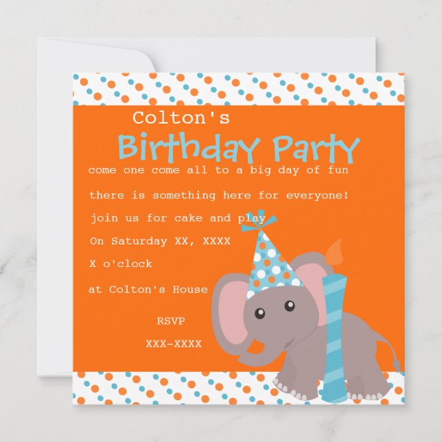 Invitation Ele-dots (Devant)