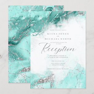 Invitation Eleanor Rogers Marble Parties scintillant Réceptio