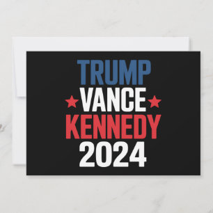 Invitation Élection Trump Vance Kennedy Président 2024 