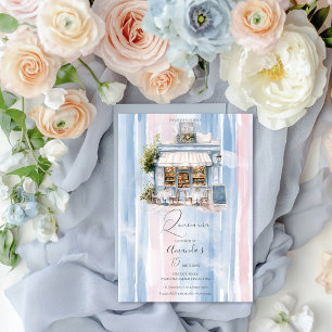 Invitation Elégance Café Français Anniversaire