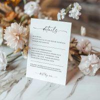 Élégance Classique Détails de Mariage Moderne Mini