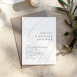 Invitation Élégance Classique Moderne Calligraphie Couples Do