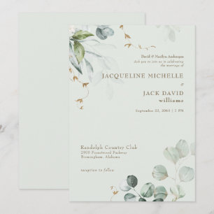 Invitation Élégance de la lumière Mariage des parents mariés