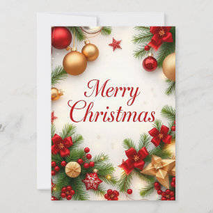 Invitation Élégance de Noël : Une fête festive