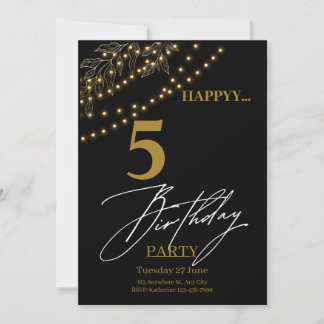 Invitation Elégance d'or : 50e anniversaire