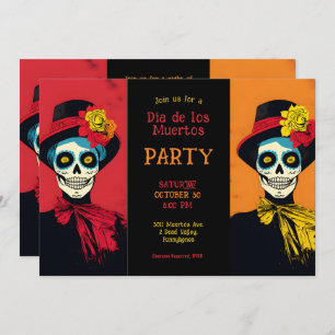 Invitation 💀 Élégance Éternelle Dia de los Muertos