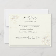 "Élégance florale personnalisable pour mariage RSV