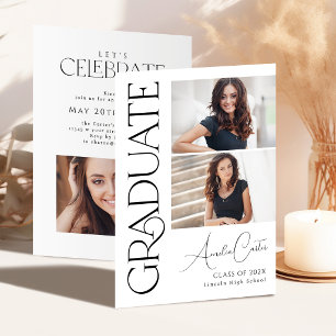 Invitation Élégance minimale gracieuse 3 Photo de remise de d