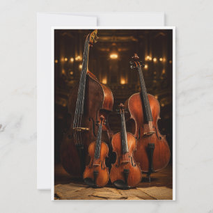 Invitation Élégance orchestrale : La famille du violon sur sc