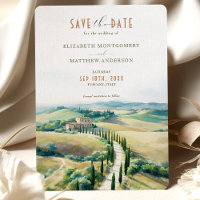 Élégance toscane, enregistrez la date, campagne it