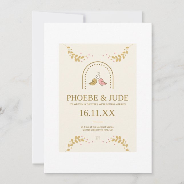 Invitation Élégant (Devant)