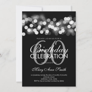 Invitation Élégant 50e anniversaire de la fête Silver Hollywo