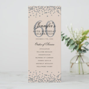 Invitation Élégant 60e Anniversaire Champagne d'argent