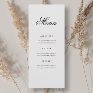 Invitation Elégant 70ème Soixante-Dix Anniversaire Menu
