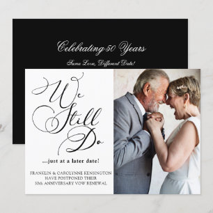 Invitation Elégant Anniversaire Vow Renouvellement