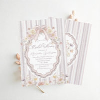 Élégant aquarelle pastel bouquet ruban dentelle ma