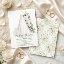 Élégant Baby Shower avec Robe de Mariée