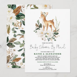 Invitation Élégant Baby shower de bois de cerf par la poste