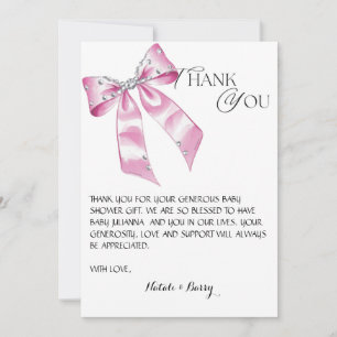Invitation Elégant baby shower de coquette de la cou rose mer