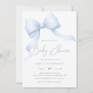 Invitation Elégant Baby shower de garçon de la boîte de coque