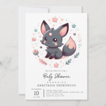 Élégant Baby shower mythique Fox