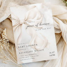 Élégant Baby shower nuageux neutre pour les femmes