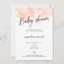 Élégant Baby shower rose pâle