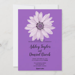 Invitation Elégant blanc rose romantique Mariage floral Invit