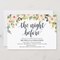 Élégant Blush Mariage Dîner de répétition Invitati