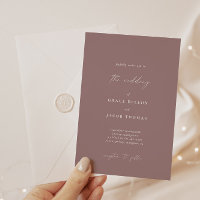 Élégant Bohème Dusty violet minimaliste Mariage