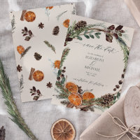 Elegant Boho Rustic Citrus Orange Enregistrer la d