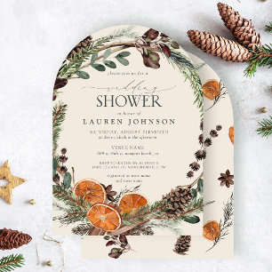 Invitation Elégant Boho verdure Citrus Mariage de automne dou