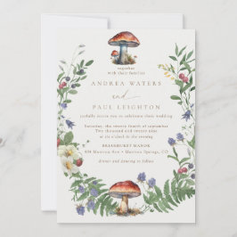 Invitation Élégant bois | Mariage forestier