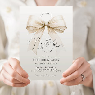 Invitation Elegant Bow Bridal