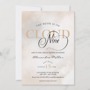 Invitation Élégant Bridal Shower Aquarelle