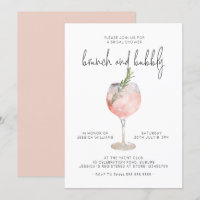 Élégant Brunch rose et Fête des mariées mousseuse