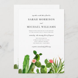Invitation Elegant cactus | Wedding Invite