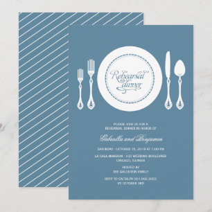 Invitation Elégant Cadre Cadre Mariage Répétition Dîner