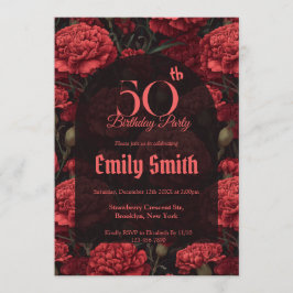 Invitation Elegant Carnation Luxury Nature-Inspired Parties