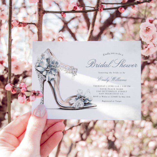 Invitation Elégant Chic Aquarelle Floral Boho Fête des mariée (Créateur téléchargé)