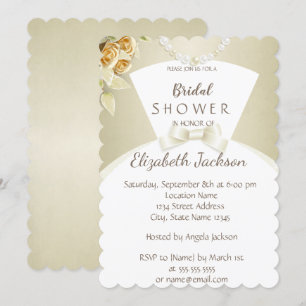Invitation Élégant Chic Élégant , Robe de Mariée Enterremen