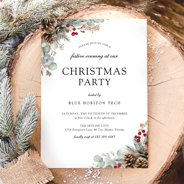 Invitation Elegant Christmas Corporate Party (Créateur téléchargé)