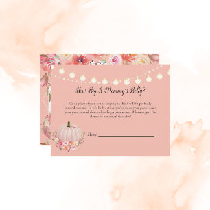 Invitation Elégant Citrouille Maman's Belly Taille Baby showe