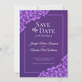 Invitation Élégant Classique avec Ornements Floraux pour Mari