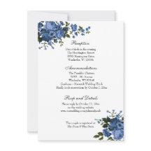Elégant Classique Bleu Rose Réception de mariage