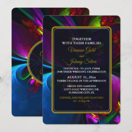 Invitation Élégant Classique Moderne Motif Floral #902 Mariag