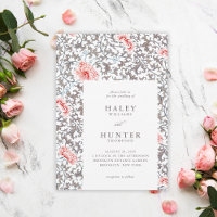 Élégant classique Vintage Mariage botanique