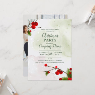 Invitation Elegant Cocktail de Noël